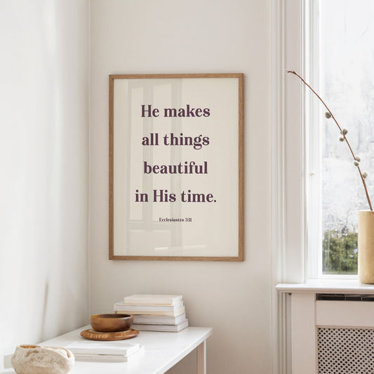 Words Bloom In Sacred Simplicity