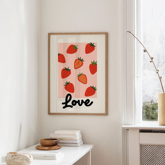 Sweet Summer On Pink Canvas