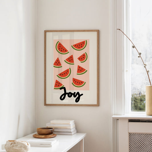 Summer Slices On Coral Canvas