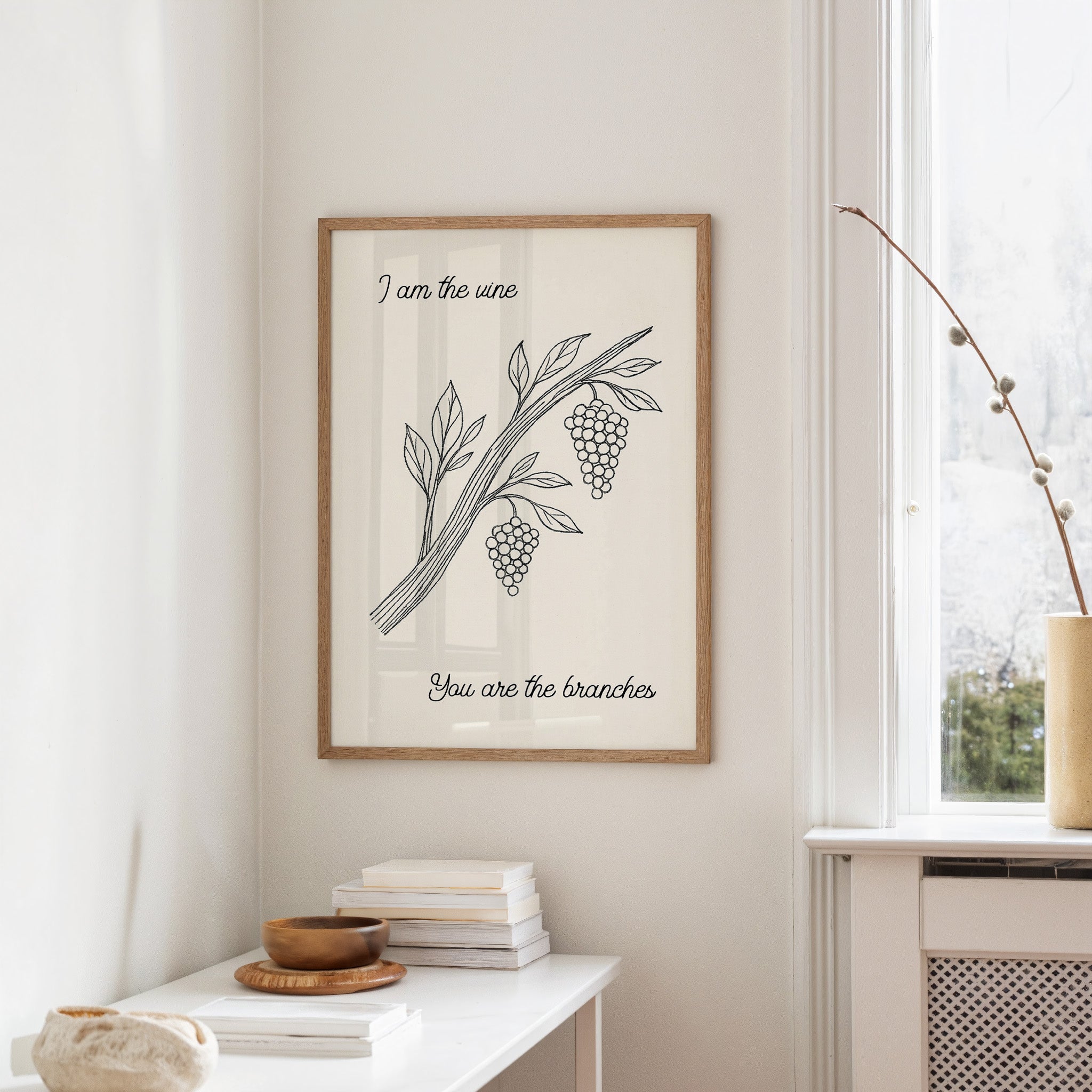 Vineyard Scripture In Simple Lines