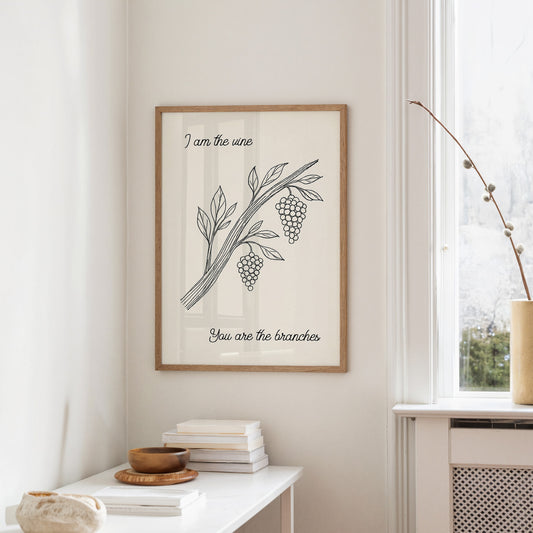 Vineyard Scripture In Simple Lines