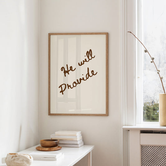 Coffee Words On Cream Canvas