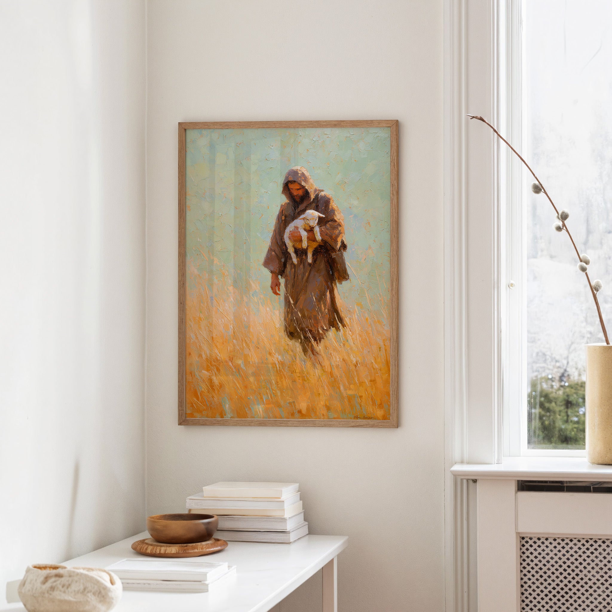 Gentle Guardian in Golden Fields