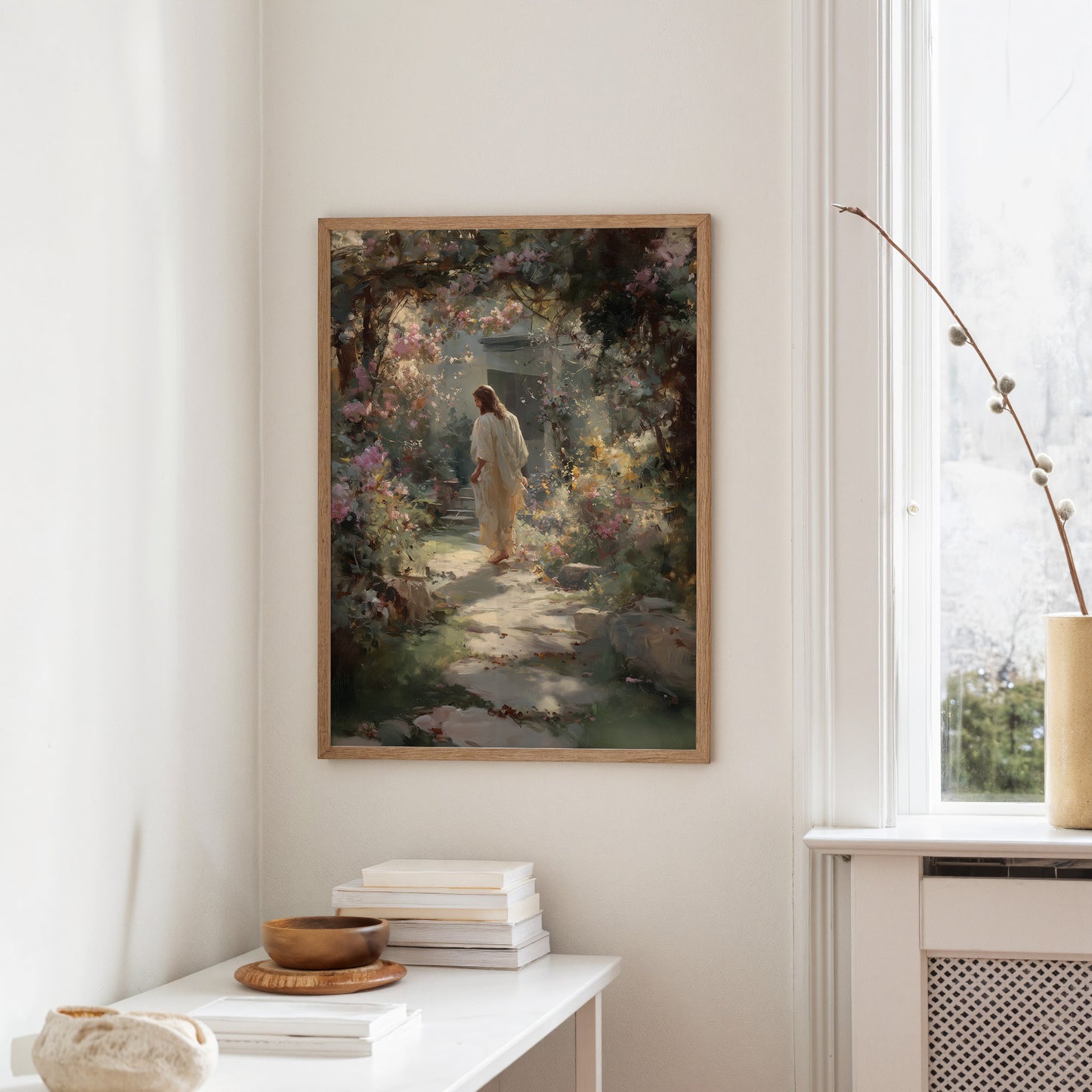 Ethereal Garden Beckons Through Morning Light