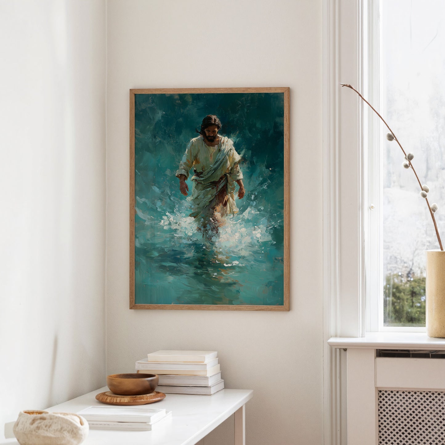 Tranquil Steps Through Turquoise Waters