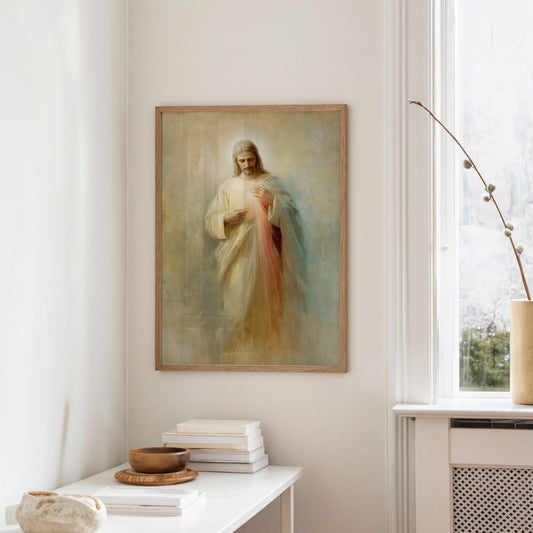 Divine Radiance Emanates From Sacred Heart