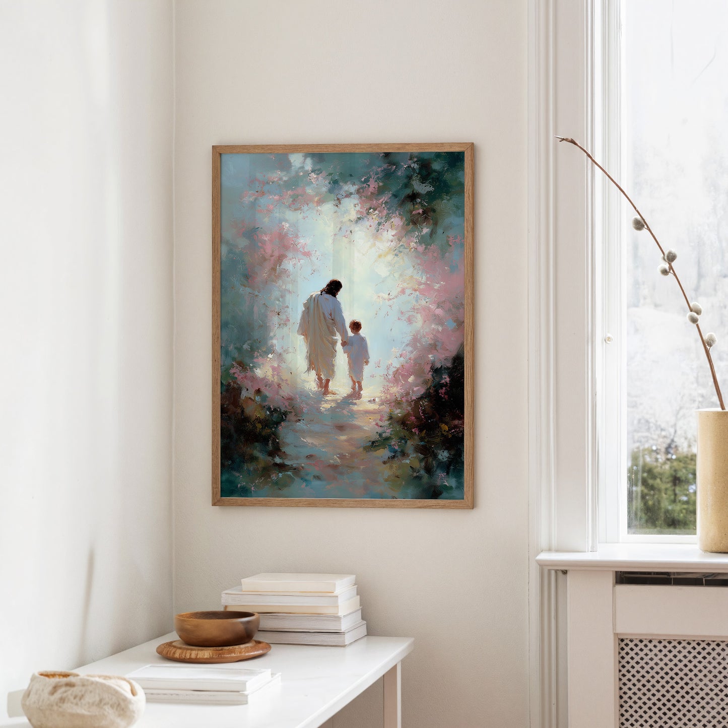 Ethereal Journey Through Blossom Light