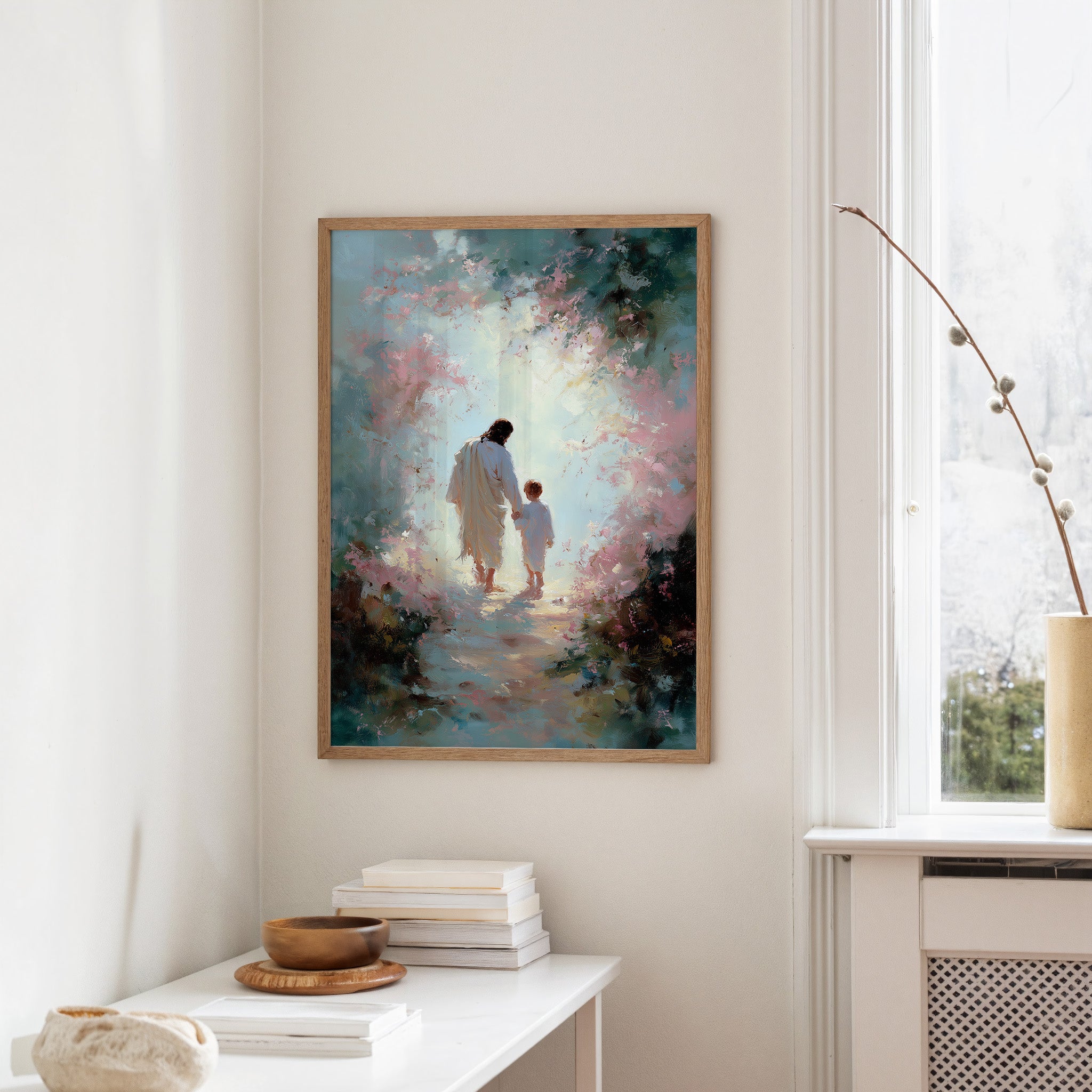 Ethereal Journey Through Blossom Light
