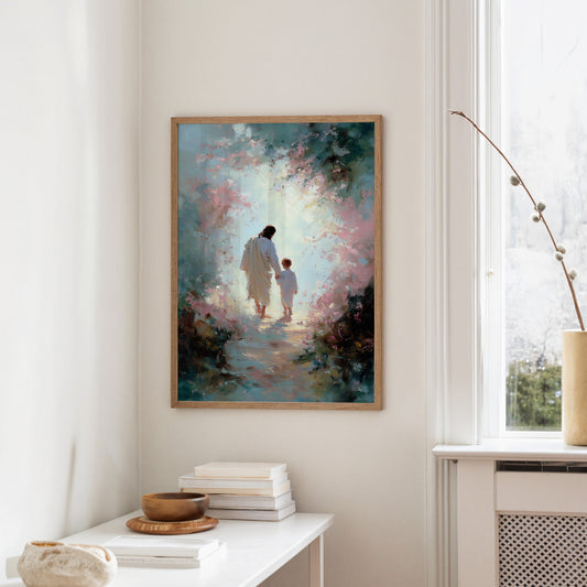 Ethereal Journey Through Blossom Light