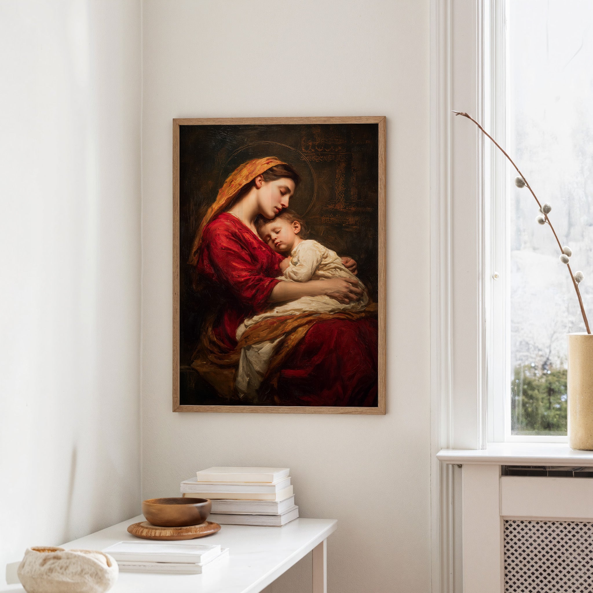 Eternal Embrace in Crimson and Gold