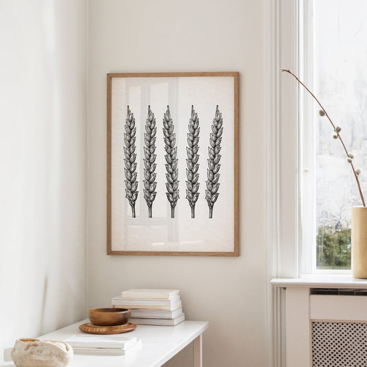 Wheat Stalks Stand in Silent Formation