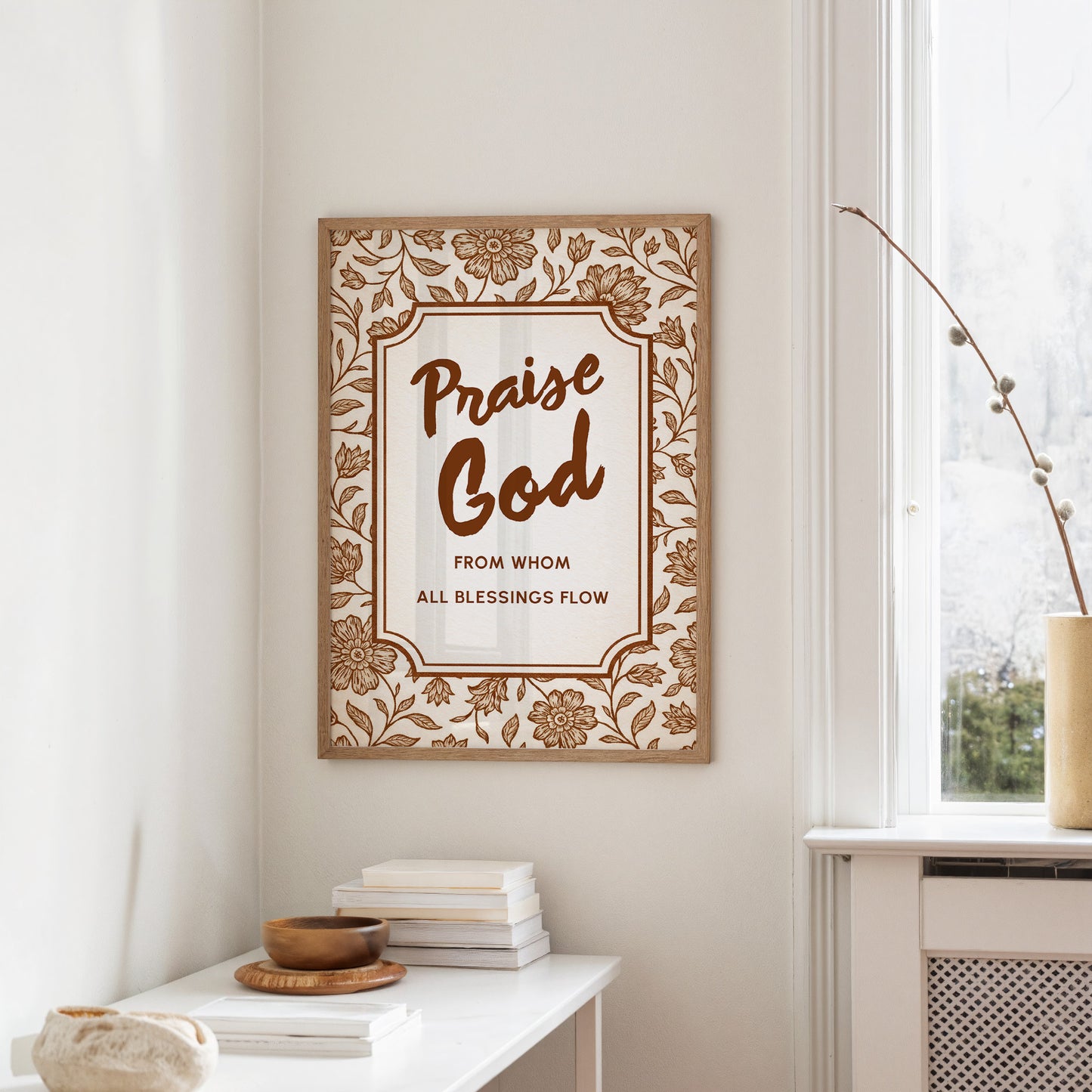 Sepia Devotion Blooms In Gratitude