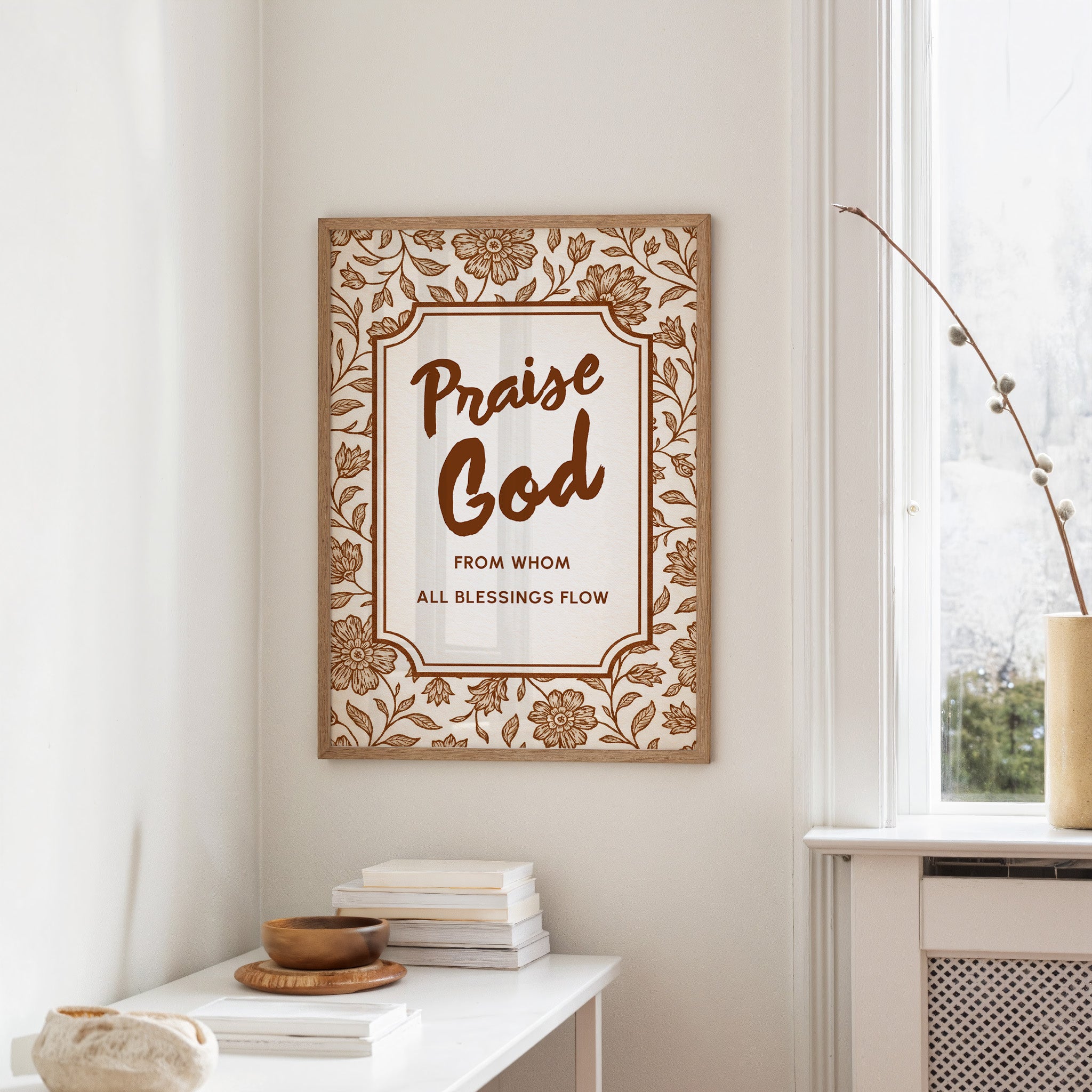 Sepia Devotion Blooms In Gratitude