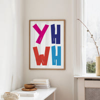 Vibrant Letters Declare Modern Expression