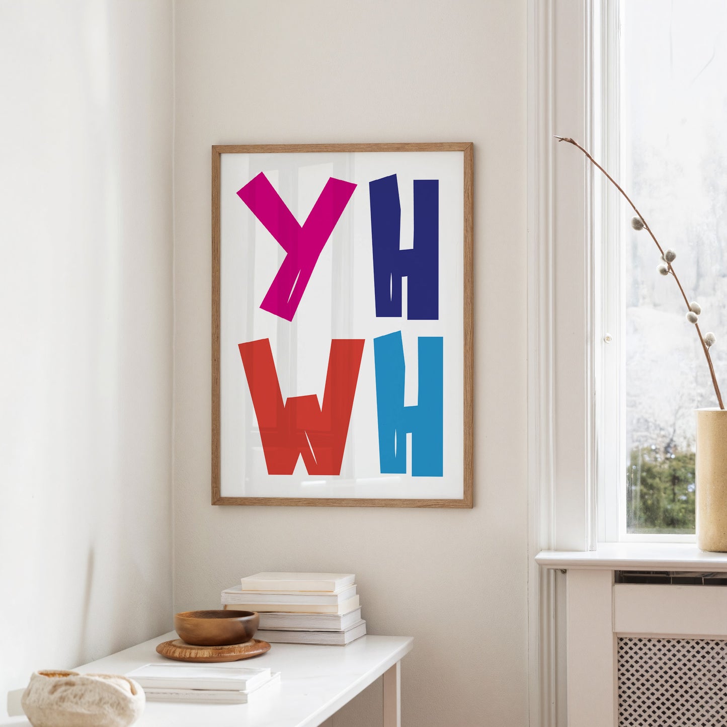 Vibrant Letters Declare Modern Expression