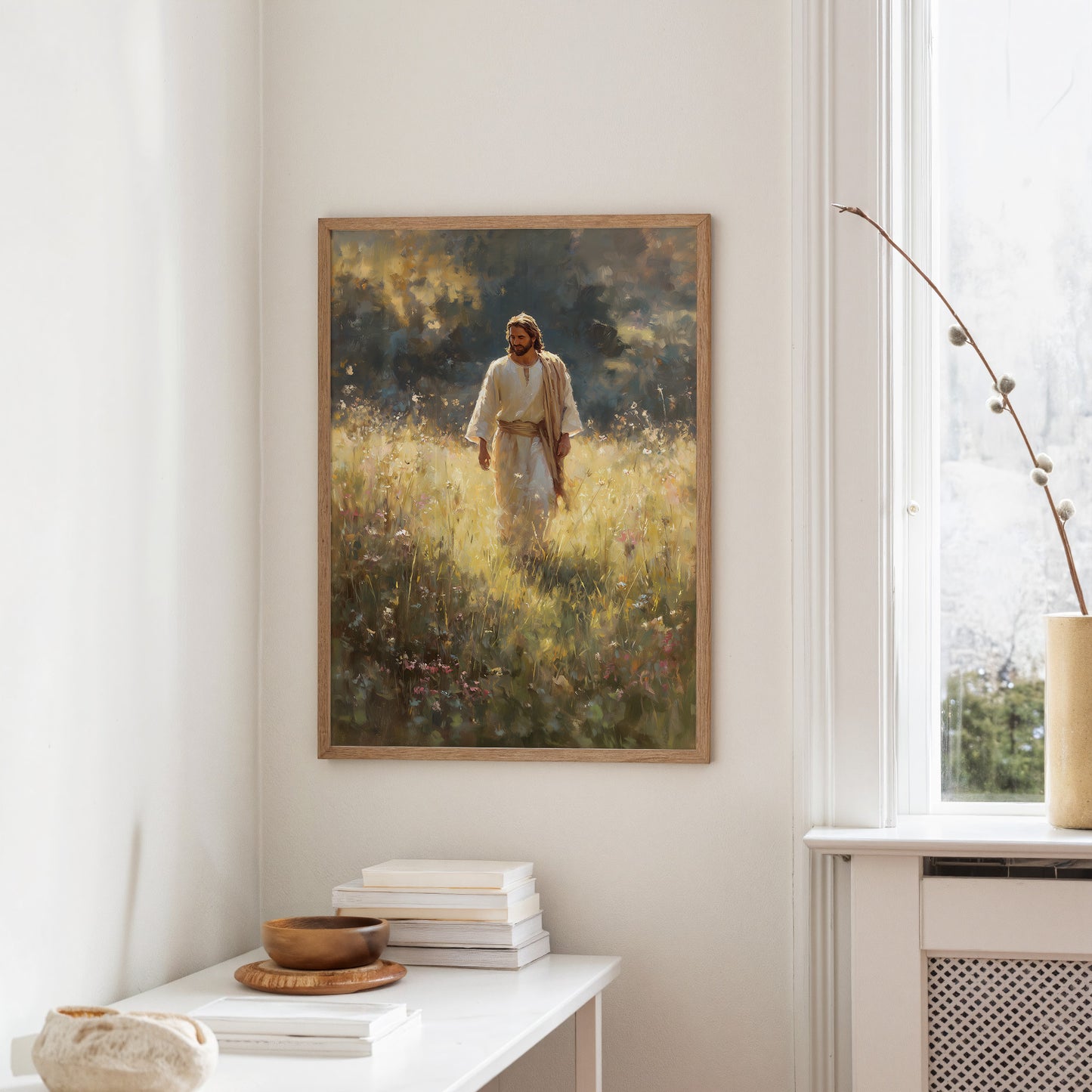 Radiant Path Through Golden Meadow