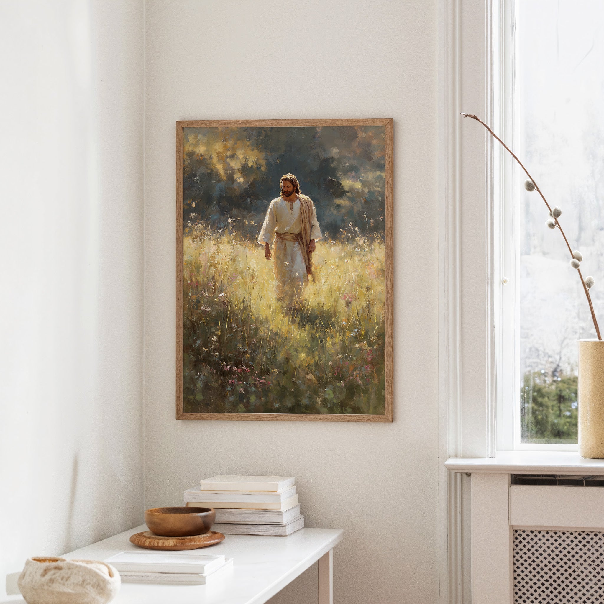 Radiant Path Through Golden Meadow