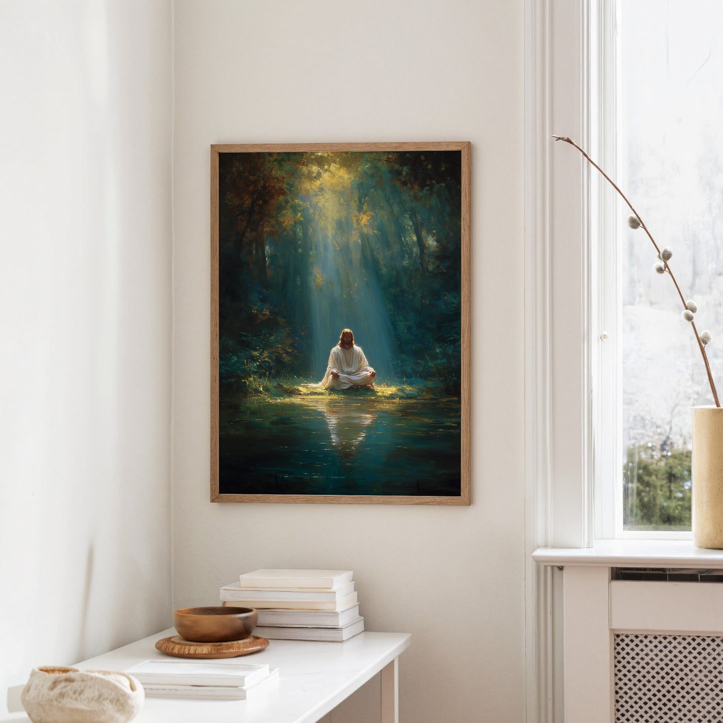 Divine Solitude in Woodland Sanctuary