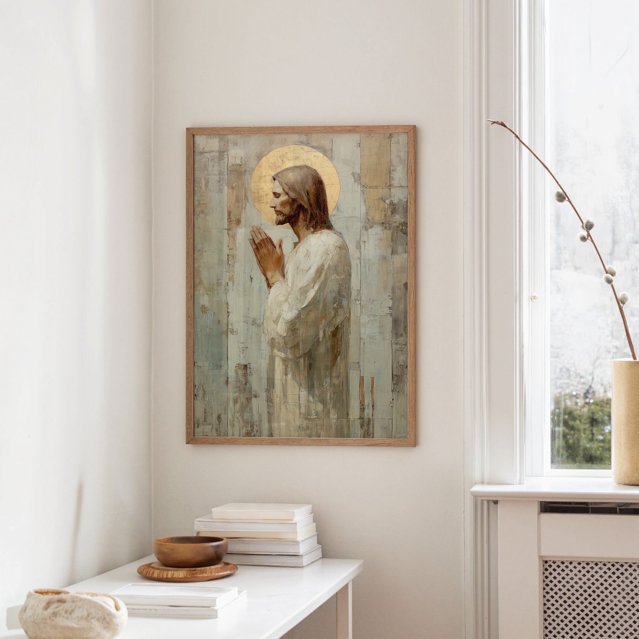 Reverence Illuminated Through Golden Halos