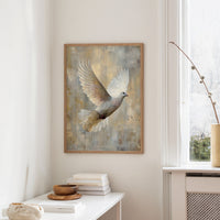 Celestial Messenger in Golden Light