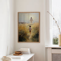 Divine Encounter in Golden Fields