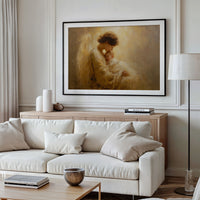 Celestial Embrace in Amber Light