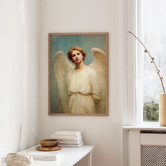 Celestial Guardian in Azure Stillness