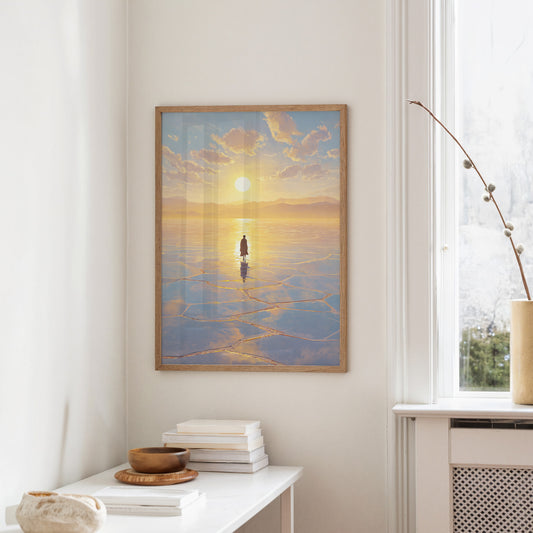 Solitary Pilgrim on Crystalline Horizon