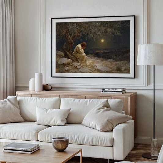 Midnight Prayer Beneath Ancient Olive