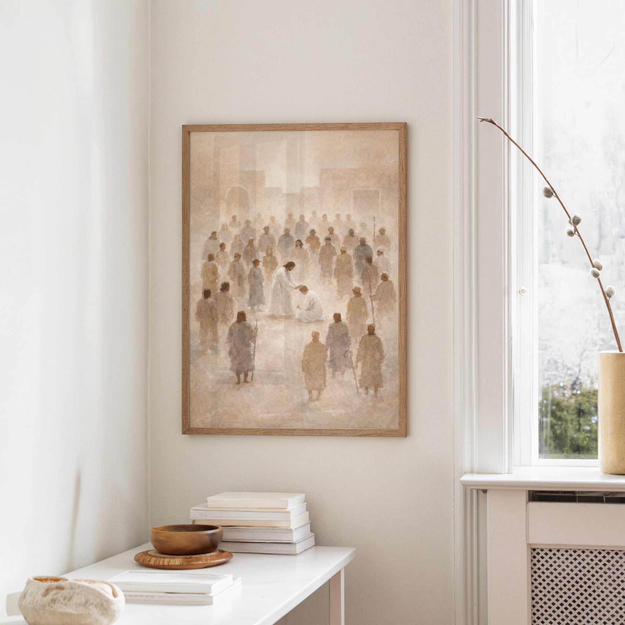 Ethereal Gathering in Luminous Mist