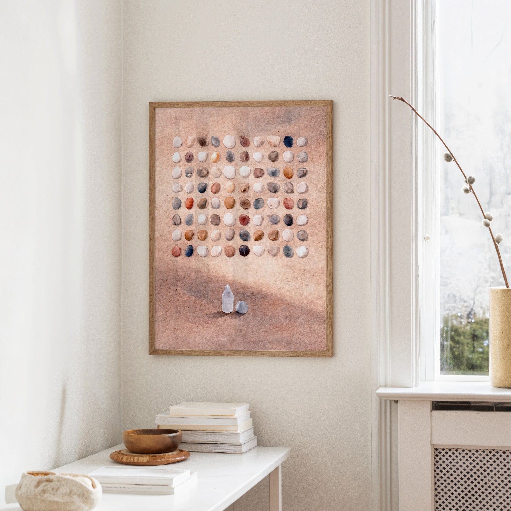 Shoreline Meditation: Pebbles and Crystal