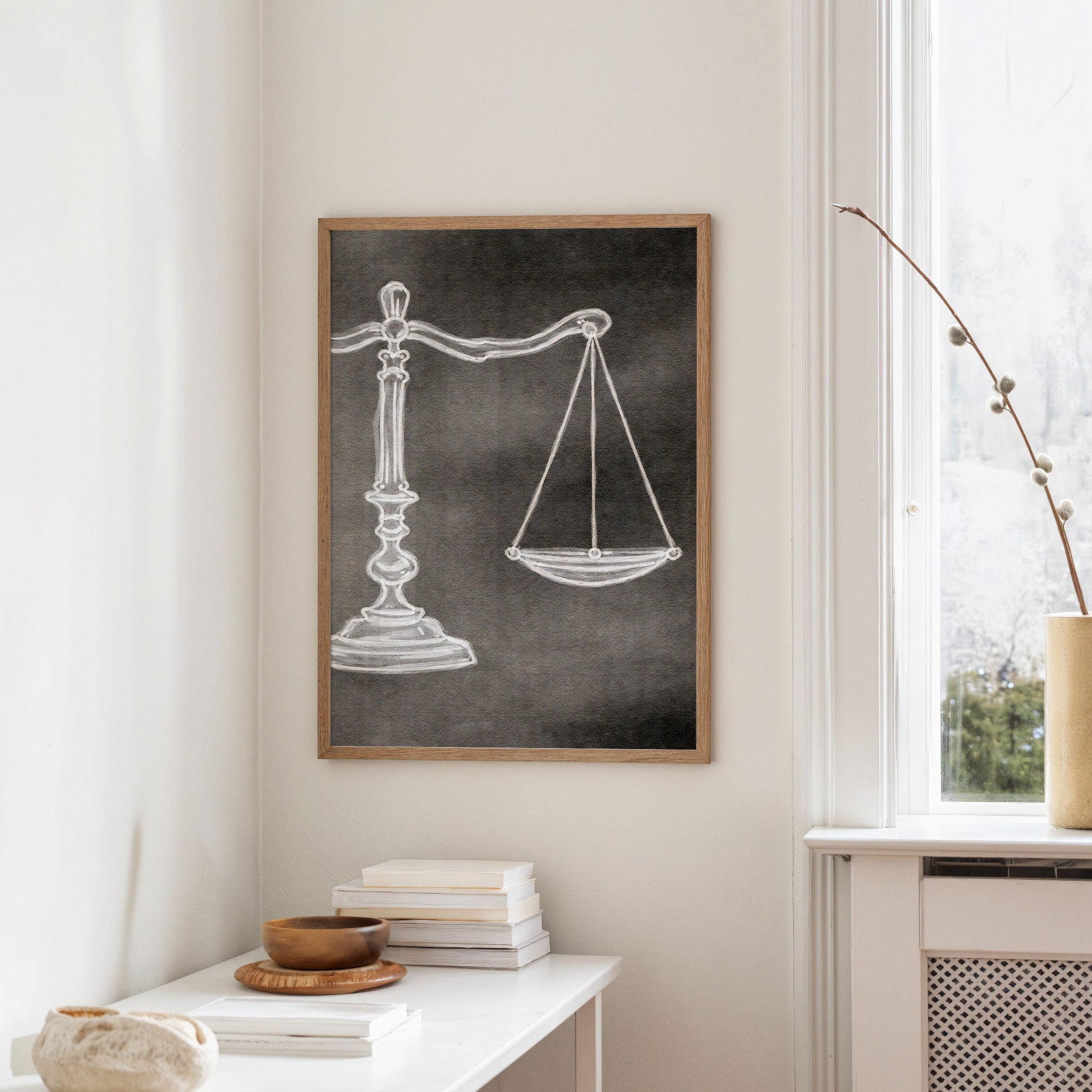 Balance Whispers in Chalk and Shadow