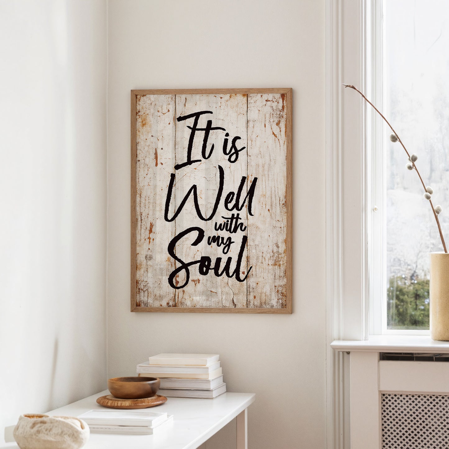 Rustic Affirmation Whispers Truth