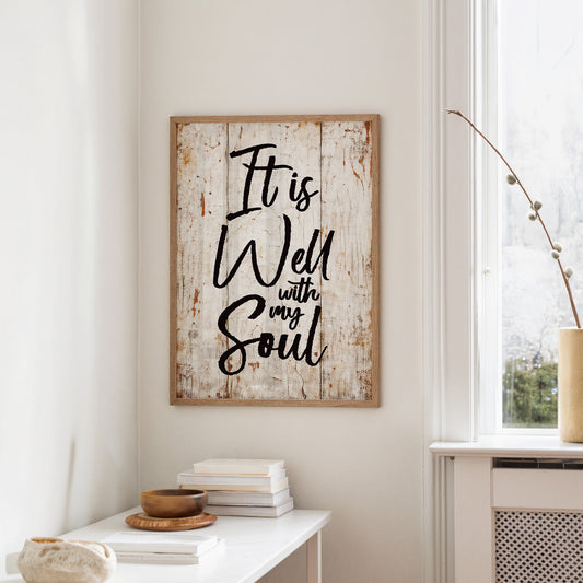 Rustic Affirmation Whispers Truth