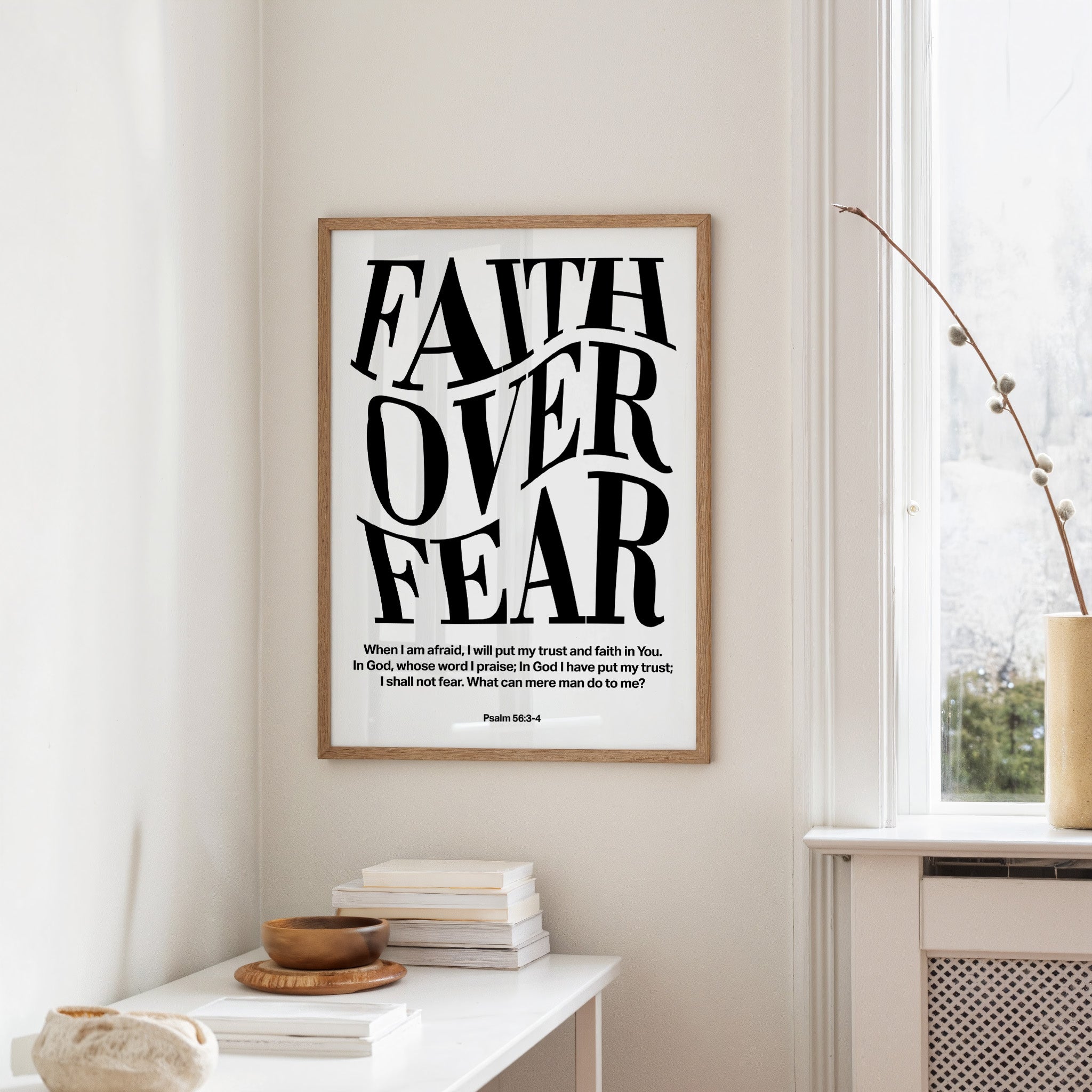 Typography Transcends Doubt Psalm 56:3-4