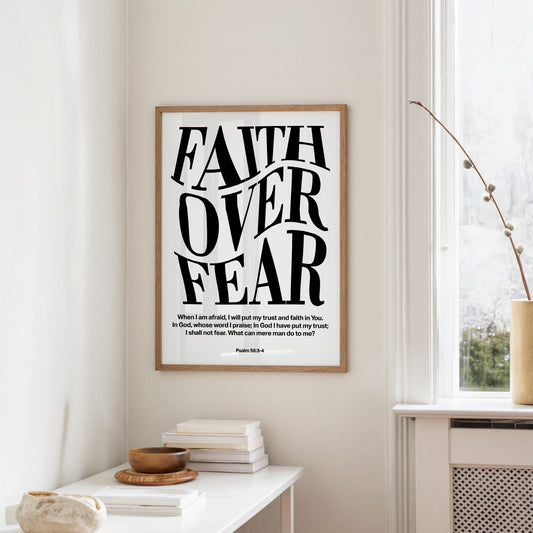 Typography Transcends Doubt Psalm 56:3-4