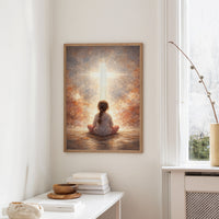 Celestial Whispers Guide Innocent Prayer