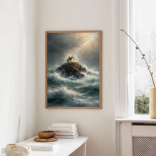 Solitary Beacon Withstands Tempest's Fury