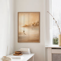 Ethereal Journey Through Amber Waters