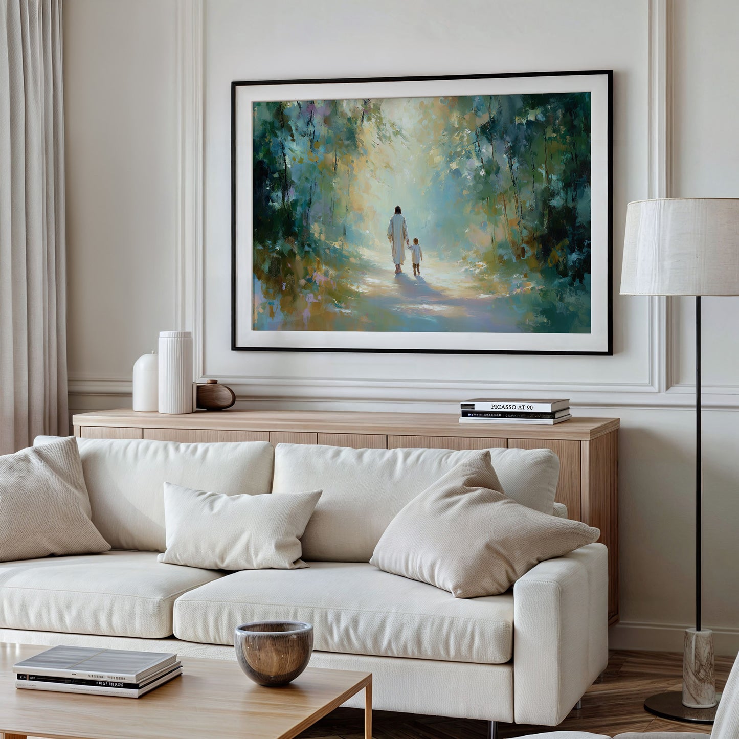 Ethereal Journey Through Luminous Forest