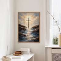 Radiant Faith Between Rocky Shores