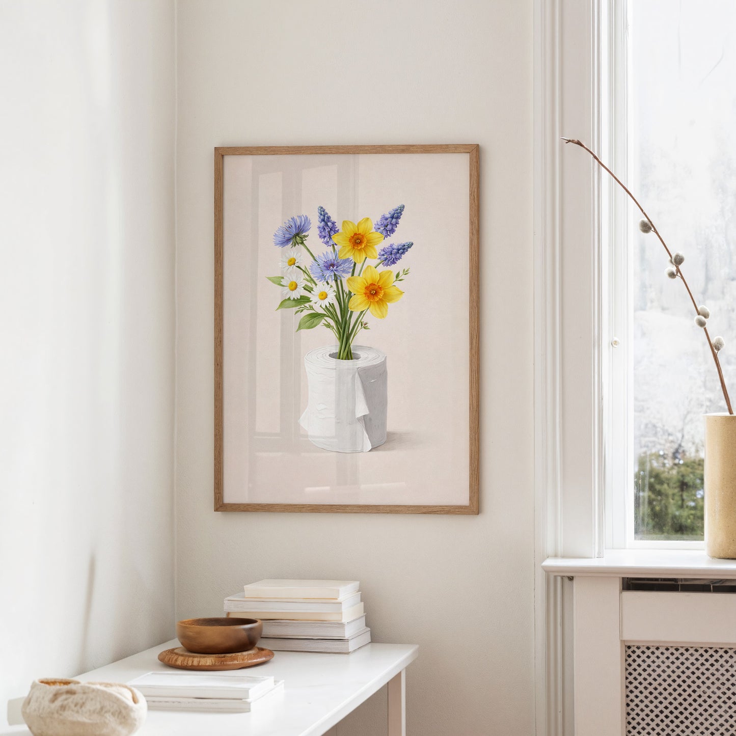 Pandemic Bloom: Spring's Defiant Arrangement