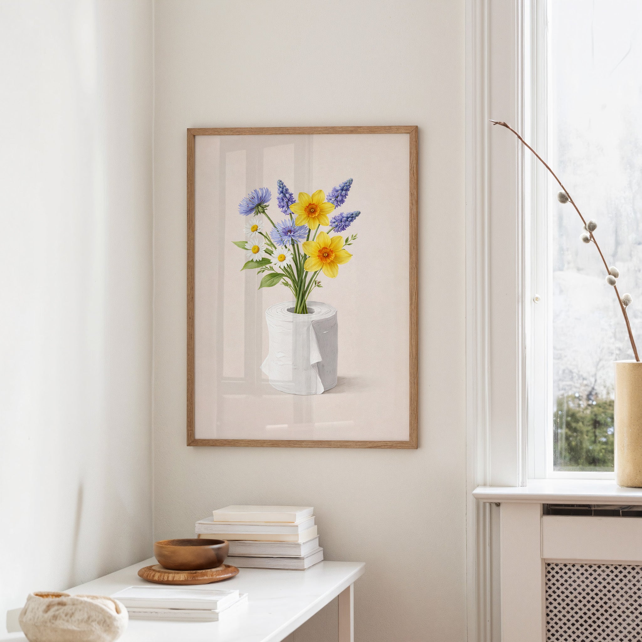 Pandemic Bloom: Spring's Defiant Arrangement