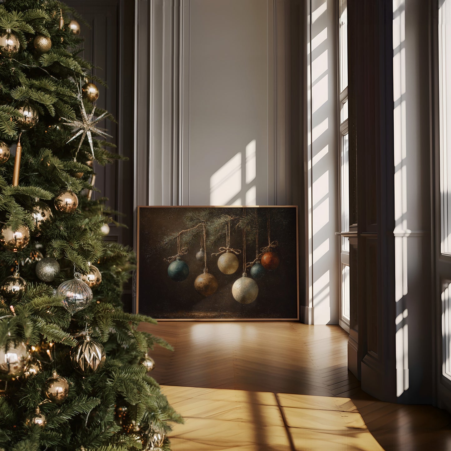 Still Life of Hanging Ornaments