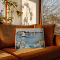 Coastal Symphony in White and Blue