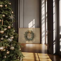 Evergreen Elegance in Warm Cream