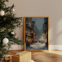 Winter's Embrace: An Old Town Reverie