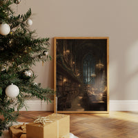The Library at Christmas Night
