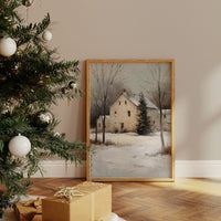 Winter's Embrace: Farmhouse Serenity