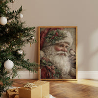 Santa with Nature's Tiny Messenger